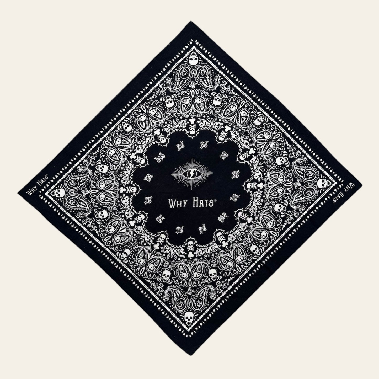 ''Paisley Skull'' Bandana