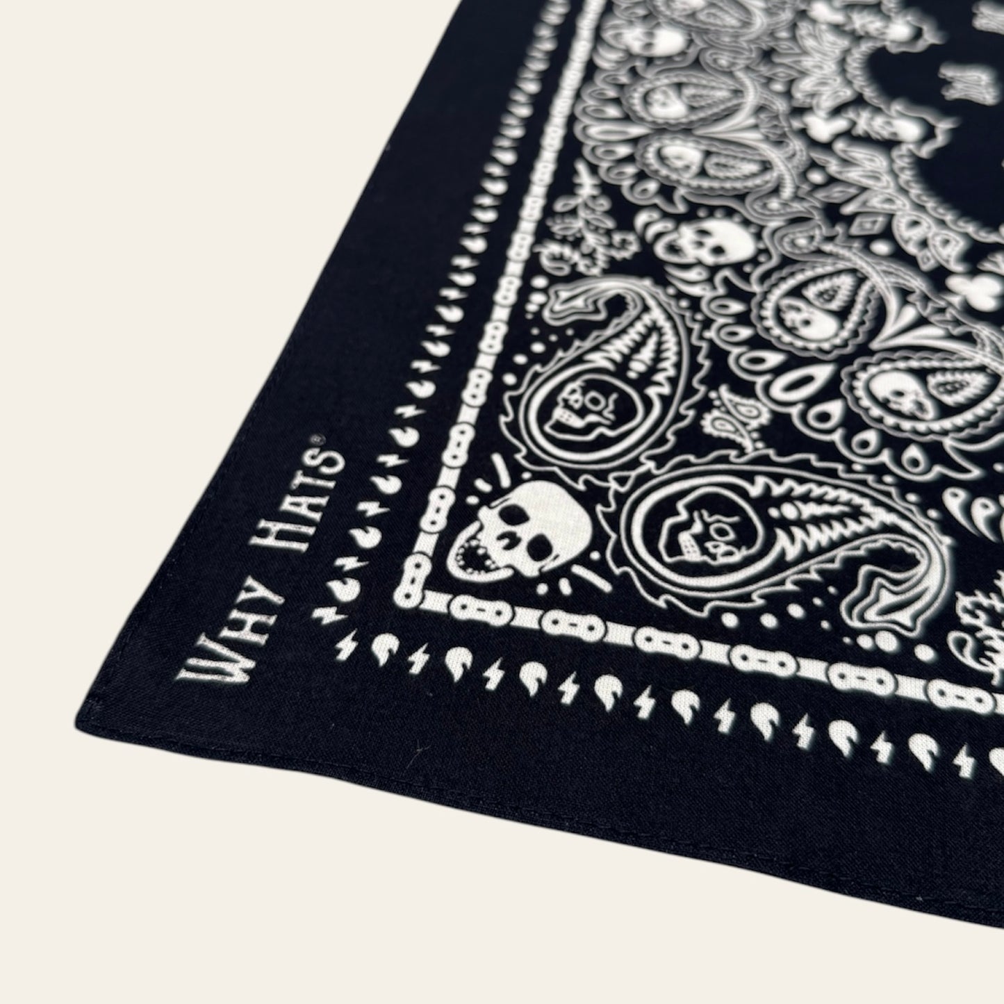 ''Paisley Skull'' Bandana