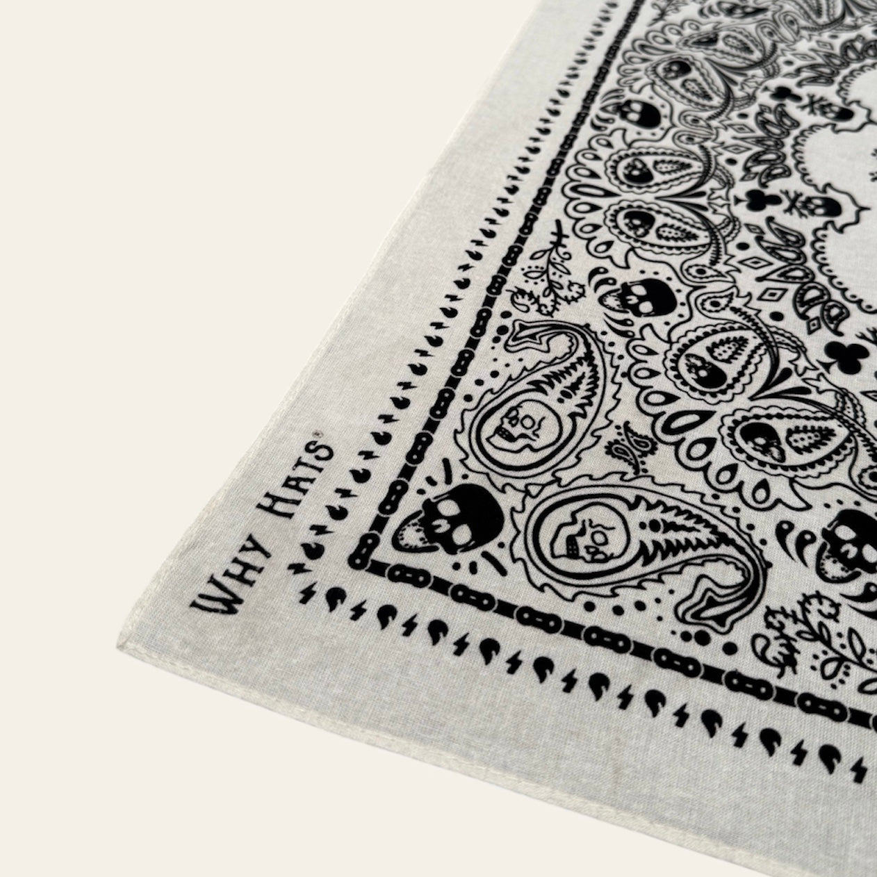 ''Paisley Skull'' Bandana