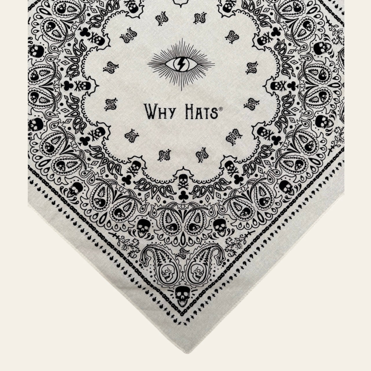 ''Paisley Skull'' Bandana