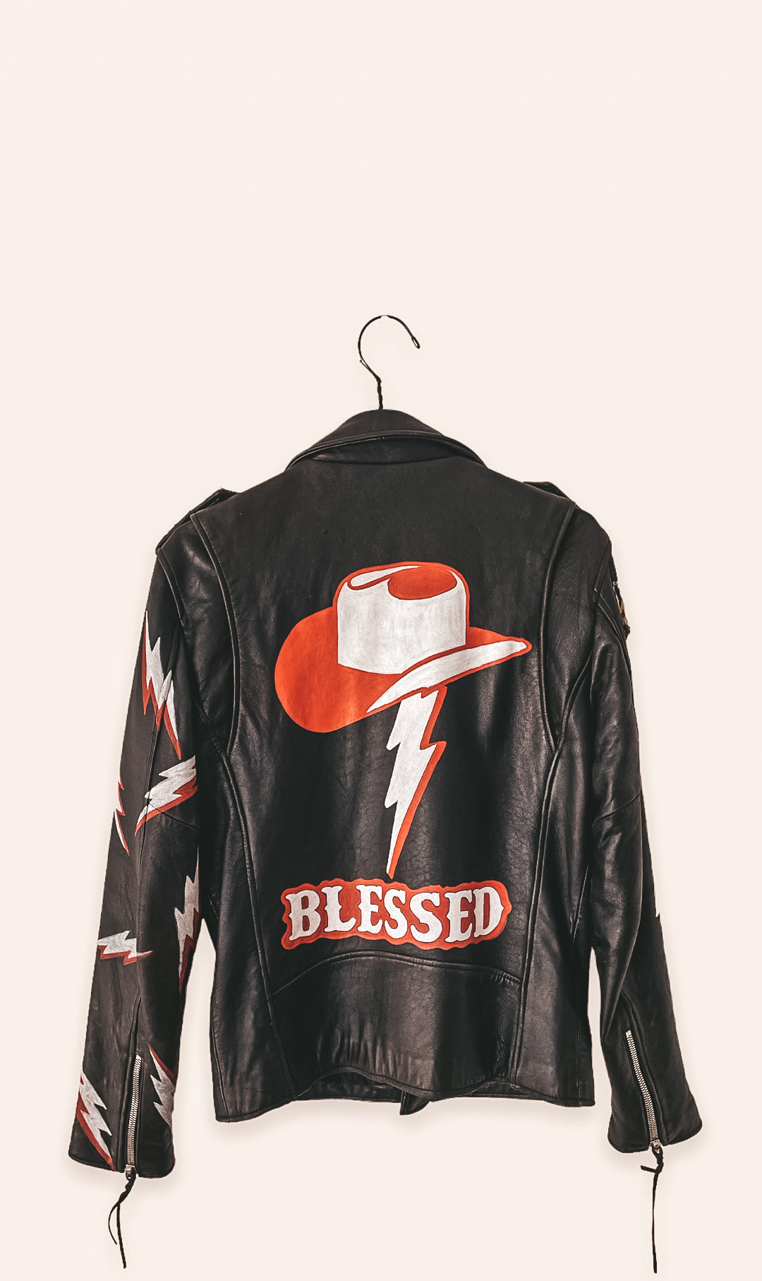 ''BLESSED'' Jacket Why Hats x Anabel blond